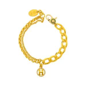 [한국금다이아몬드] 여자 순금 팔찌 체인 유러피안 H 24K 18.75g 18K장식