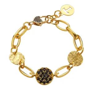 [한국금다이아몬드] 순금 팔찌 T 코인 할로우 써클 24K 18.75g 18K장식