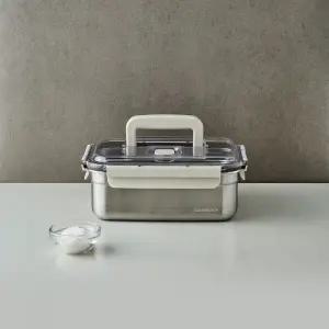 [본사직영] 락앤락 숨쉬는 스텐 김치통 직사각 3L (LST829B)