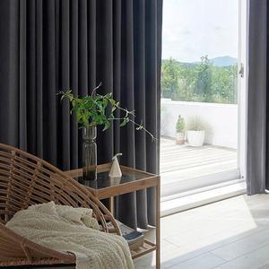 뷰하우스 원톤 멜란지 100프로 아일렛 암막커튼 슈퍼특대형