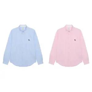 [런칭가 350000원][폴스미스] 공용 지브라 패치 캐주얼 셔츠 (핑크/블루)