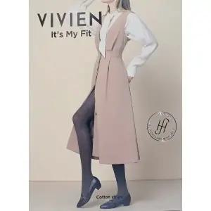 갤러리아 [비비안] 코튼 스트라이프 타이즈 TS6666