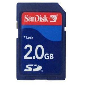 SanDisk 2 기가바이트 SD 메모리 카드 보안 디지털 SDSDB-2048 블루 표준 100%