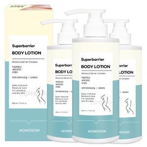 모모쏘우 슈퍼배리어 바디로션 3개/대용량 3중보습력 온가족