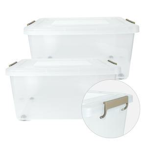 스페이스에디터 80리터 2P 투명 리빙박스