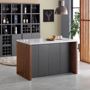 아이앤 로리스 1400 ㄷ형 인조대리석 테이블 홈바 HG