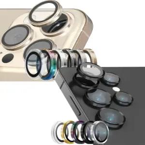 고부기 아이폰 갤럭시 전기종 카메라 보호 메탈링 강화유리 커버 렌즈 액정 필름 17 16 15 프로 맥스, S25 24 울트라 플러스 플립 폴