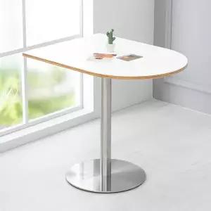 크림 800X600 반타원 식스 스테인 테이블 주방 식탁