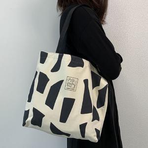 레오파드 에코백 빅사이즈 여자숄더백 천가방