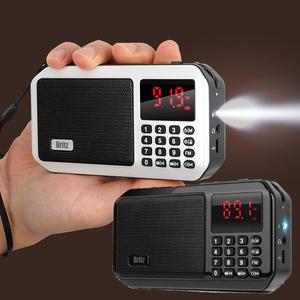 브리츠 휴대용 미니 소형 라디오 블루투스 효도 아빠 선물 등산 낚시