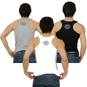 남성 골지 망고나시 티 3장세트 순면 스판 남녀 런닝 민소매