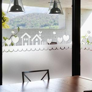 [텐바이텐]창문 유리창 컷팅안개시트지 꼬꼬마동네02_(743737)