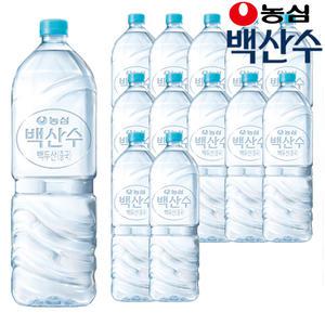 농심 무라벨 생수 백산수 2L 12병