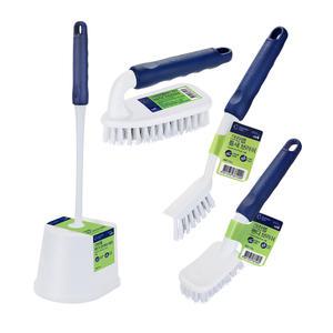 크린랩 청소용 브러쉬 4종 세트 변기 틈새 핸디 바닥 욕실 청소