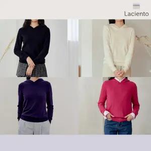 [런칭가 129000원] 라씨엔토 FW 라쿤 울 블렌딩 후드 니트