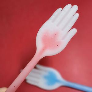 손바닥 실리콘 안마기 셀프 등 어깨 목 마사지 안마봉