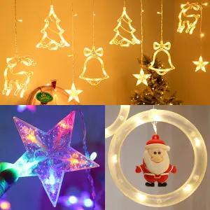 크리스마스 펜던트 조명 가랜드 무드등 LED 줄조명 와이어 수면등 트리 별 달 전구 카페