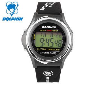 돌핀 시계 567-21A 우레탄밴드 남성용 전자시계 손목시계