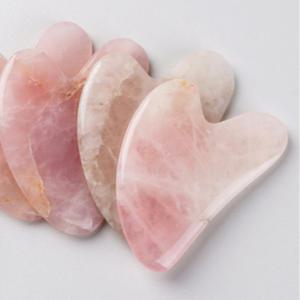 셀프 로즈쿼츠 하트 괄사 마사지기 얼굴 피부 림프 순환 바다 뷰티 마사지기