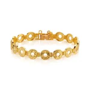 갤러리아 여자 순금 팔찌 컷팅 라운드 패턴 24K 18.75g 18K장식