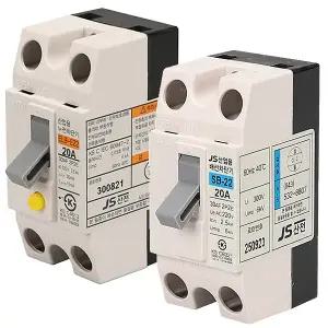 국산 배선차단기 누전차단기 산업용 주택용 20A 30A D20 D32 50A 2P 전기 차단 두꺼비집 분전함 아파트 빌라 상가 공장 빌딩 과부하 합선 단락 감전 누설 전류 JS산전