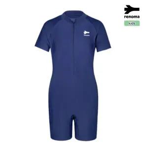 [레노마 수영복]아동  공용 하프집업 모노 반신수영복 네이비 RN-KS2D904-NV