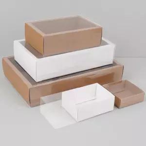 투명 슬라이드 종이 선물상자 케이스 답례품 접이식 포장박스