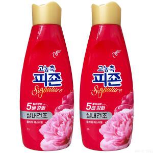 피죤 고농축 리치퍼퓸 시그니처 플라워페스티벌 섬유유연제 1L 2개