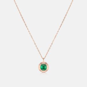 [메트로시티주얼리]탄생석 5월 코르테 스털링 실버 로즈 목걸이 A241SN1205RPV .