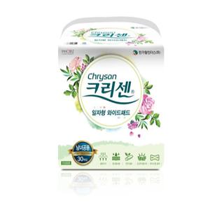 크리센 속기저귀 와이드 일자형 패드 30매(1팩) x 8팩(240매) 성인용기저귀