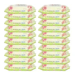 효랑 물티슈 캡형 엠보싱 빅사이즈 1박스 (60매x20팩) 특대형 도톰한 간병 어르신케어 요양원