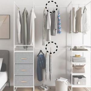 엑스코아 행거 연결 확장형 봉 헹거 수납 거치대 부품