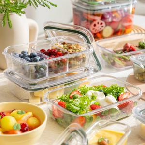 [프리파라] 브루클린 스마트 래치락 밀폐용기 반찬통3호(1000ml) (소분기미포함)