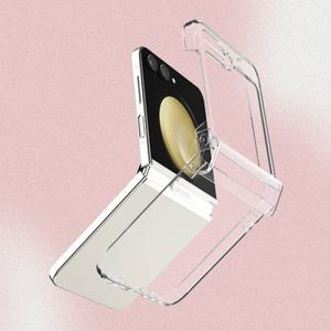 [갤럭시 Z플립6] 클리어 힌지보호 투명 하드 케이스