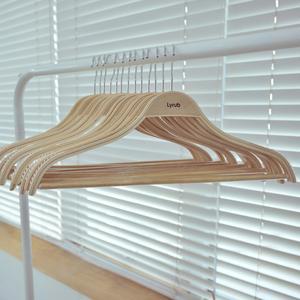 라이럽 앤들 논슬립 원목 옷걸이 원목 10개