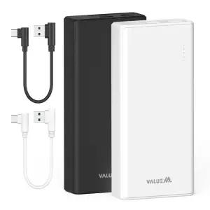 밸류엠 대용량 보조배터리 20000mAh (+C타입 ㄱ자 케이블)