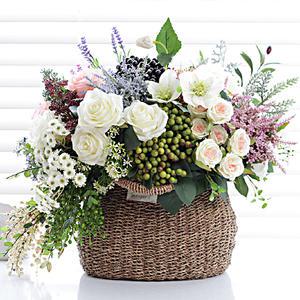 예쁜 조화 꽃 인테리어 셀프웨딩 부케 성묘 산소 꽃다발 화병 장식 소품