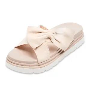 SNRD 여자 발편한 여름 키높이 푹신한 쿠션 리본슈즈 SN271