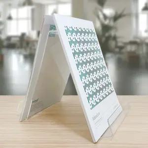 (대) 아크릴 양면 받침대/투명책전시대/아크릴잡지꽂이/양면아크릴진열대/도서전시/도서관책전시/책전시대