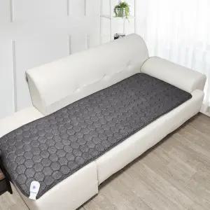 한일온열기 55x180CM 쇼파용 전기방석 NEW BLACK 4인용 온열 카본 탄소 미니 보온방석 워셔블 세탁가능 전자파없는