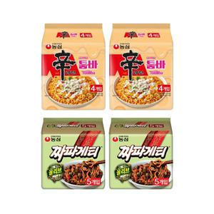 신툼2짜짜 (신라면 툼바, 4입, 2개 + 짜파게티, 5입(멀티) , 2개 )