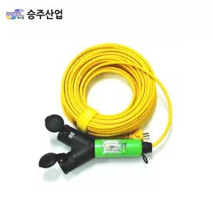 승주산업 산업용연장선 방우형 2WAY 콘센트 2.5SQx3C 30M ELB차단기내장형 작업선 리드선 연장선 전기선