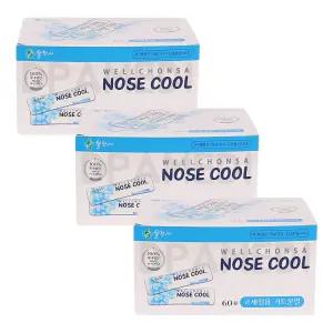 노즈쿨 코세척 분말 60포 3개 코세정 식염수 가루