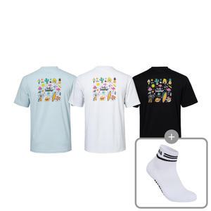 마제라 배드민턴 그래픽 반팔 티셔츠 MSW-TS1306 (3color)