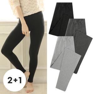 3p 국내생산 가을 겨울 면 스판 레깅스 후라이스 무발 쫄바지 학생 9부