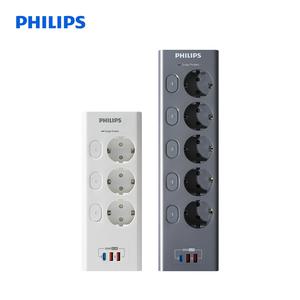 필립스 멀티탭 고용량 과부하차단 서지보호 USB 맥스플러스 3구 5구