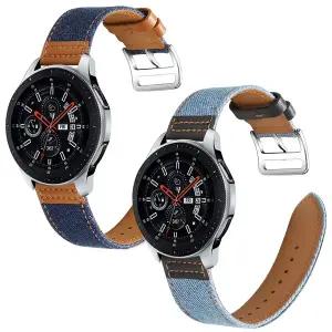 가민 베뉴2 포러너970 965 955 570 265 255 비보액티브4 호환 데님 가죽 슬림 스트랩 밴드 시계줄