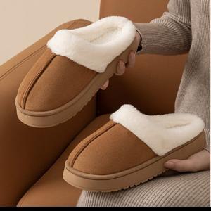 cm00199  털신발 반슬리퍼 미끄럼방지 기모패딩 털 슬리퍼 실내화 실외화