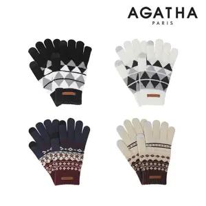 아가타 여성 겨울 따뜻한 니트 장갑 2종 중 택 1