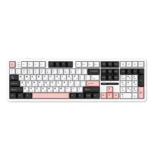 AULA F108 유무선 독거미 한글 기계식 키보드 국내 정품 올리비아 화이트 LEOBOG 경해축